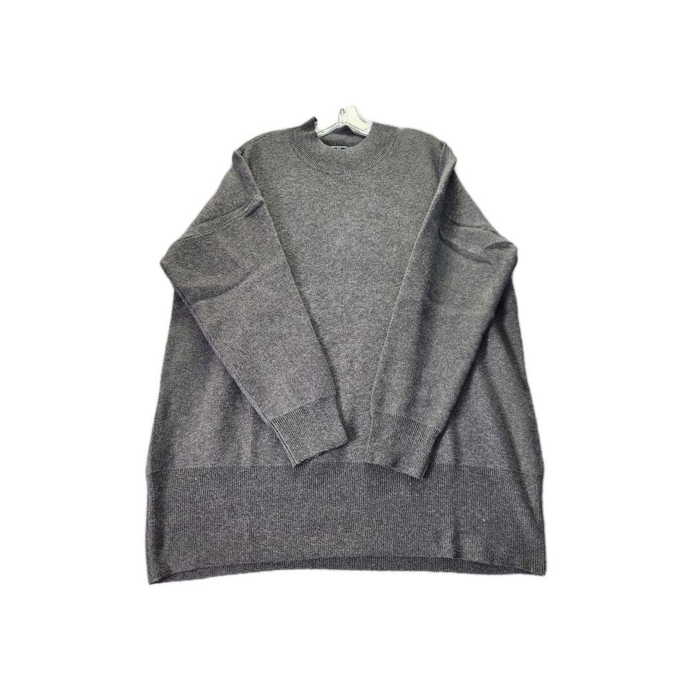 NWT Torrid Relaxed Fit Ultra Soft Plush Drop Shoulder Gray Tunic Sweater‎ Sz 1X